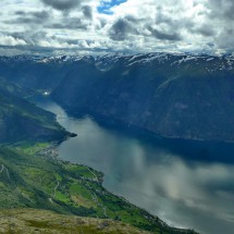 Aurlandsfjorden seen from the path to Roygrind and Prest